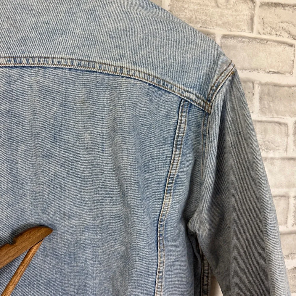 Vintage Guess Jeans Georges Marciano Denim Jacket Light Wash Made in USA SMALL - Picture 6 of 12